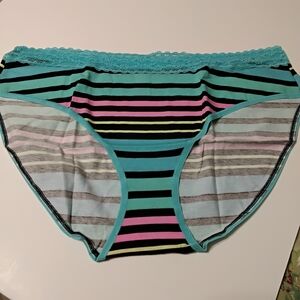 Vintage Victoria's Secret Lace Waist Brief Panties - Size XL